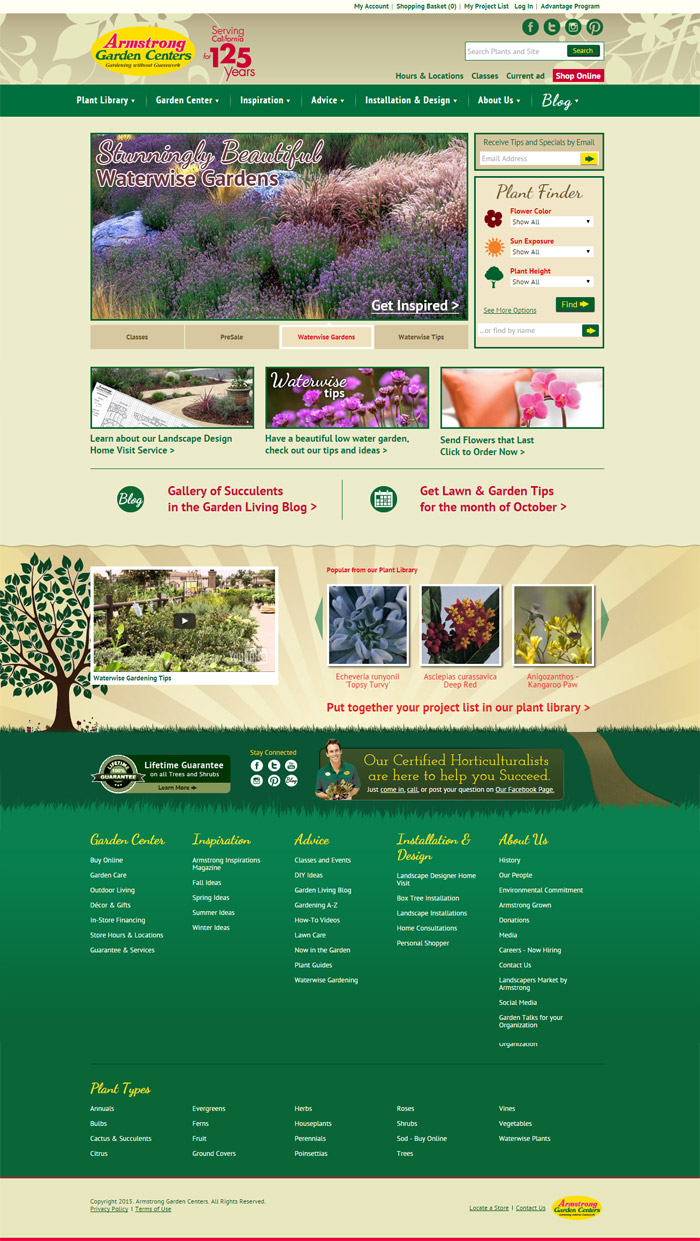 Armstrong Garden Centers Homepage
