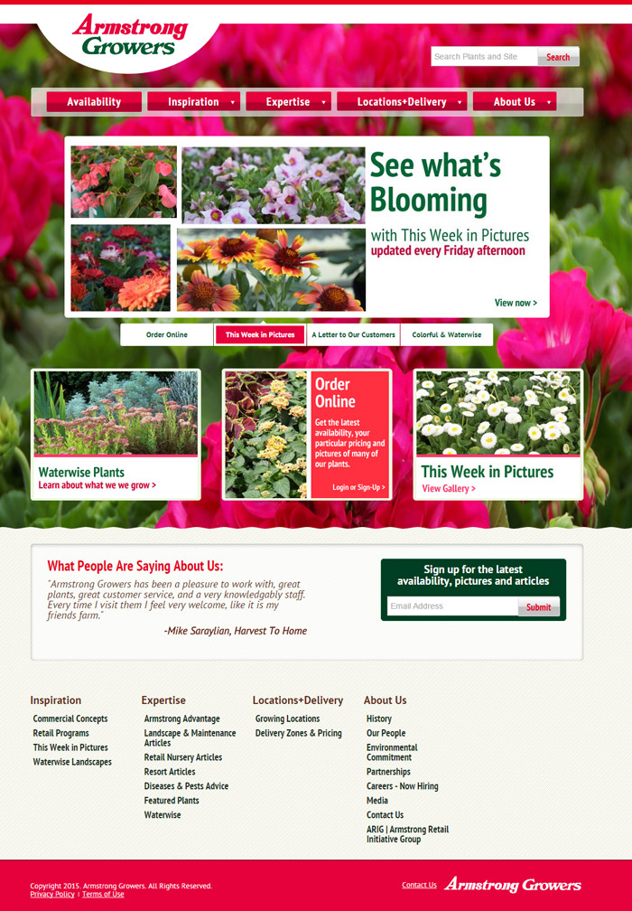 Armstrong Growers Website