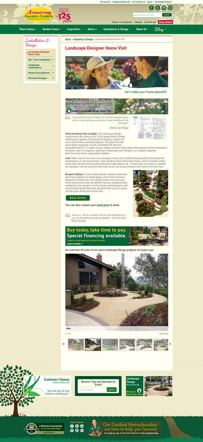 Armstrong Gardedn Centers Landscape Design Program