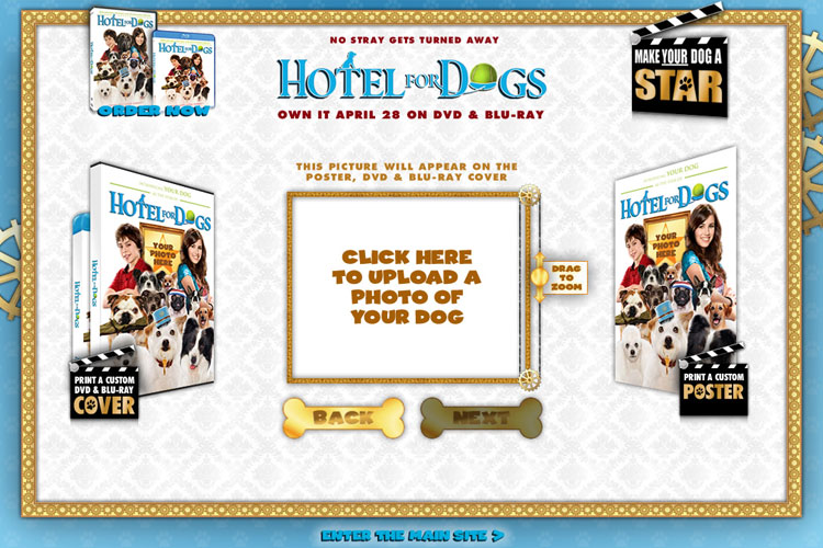 Hotel for Dogs - Make Your Dog a Star website
