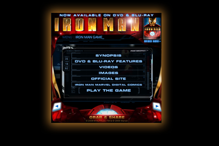 Iron Man: Widget, Social App and Game