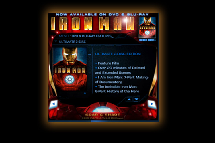 Iron Man: Widget, Social App and Game
