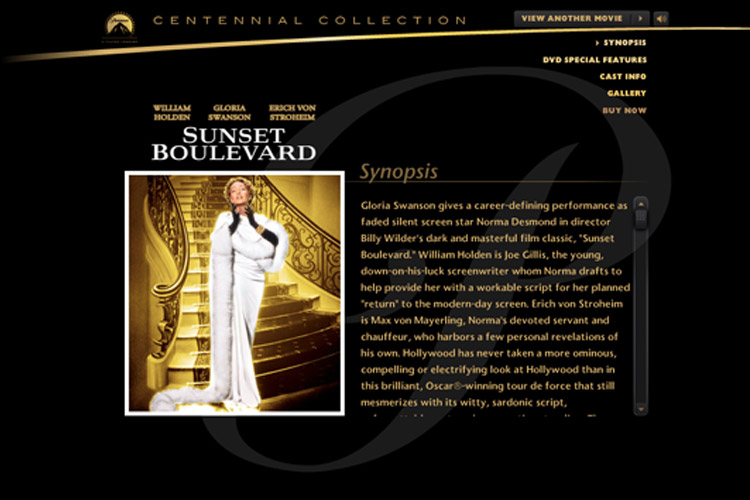 Paramount Centennial Collection: Website