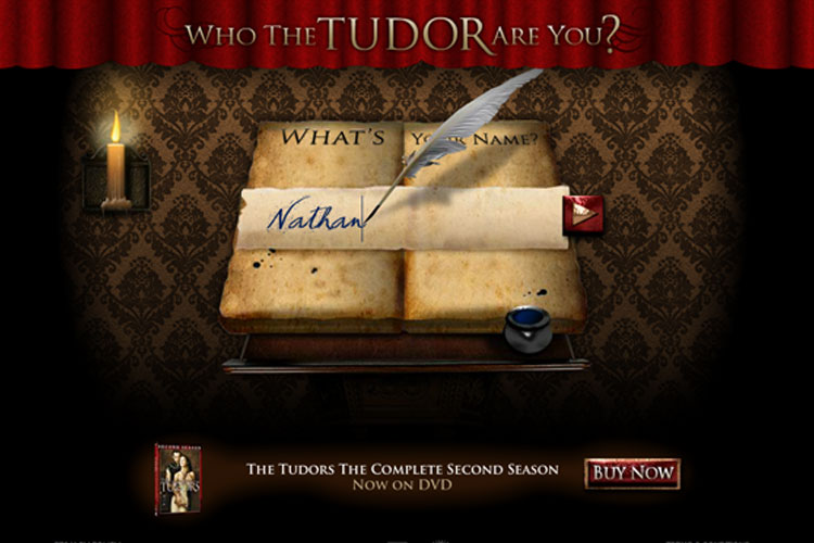 Who the Tudor are You? Website